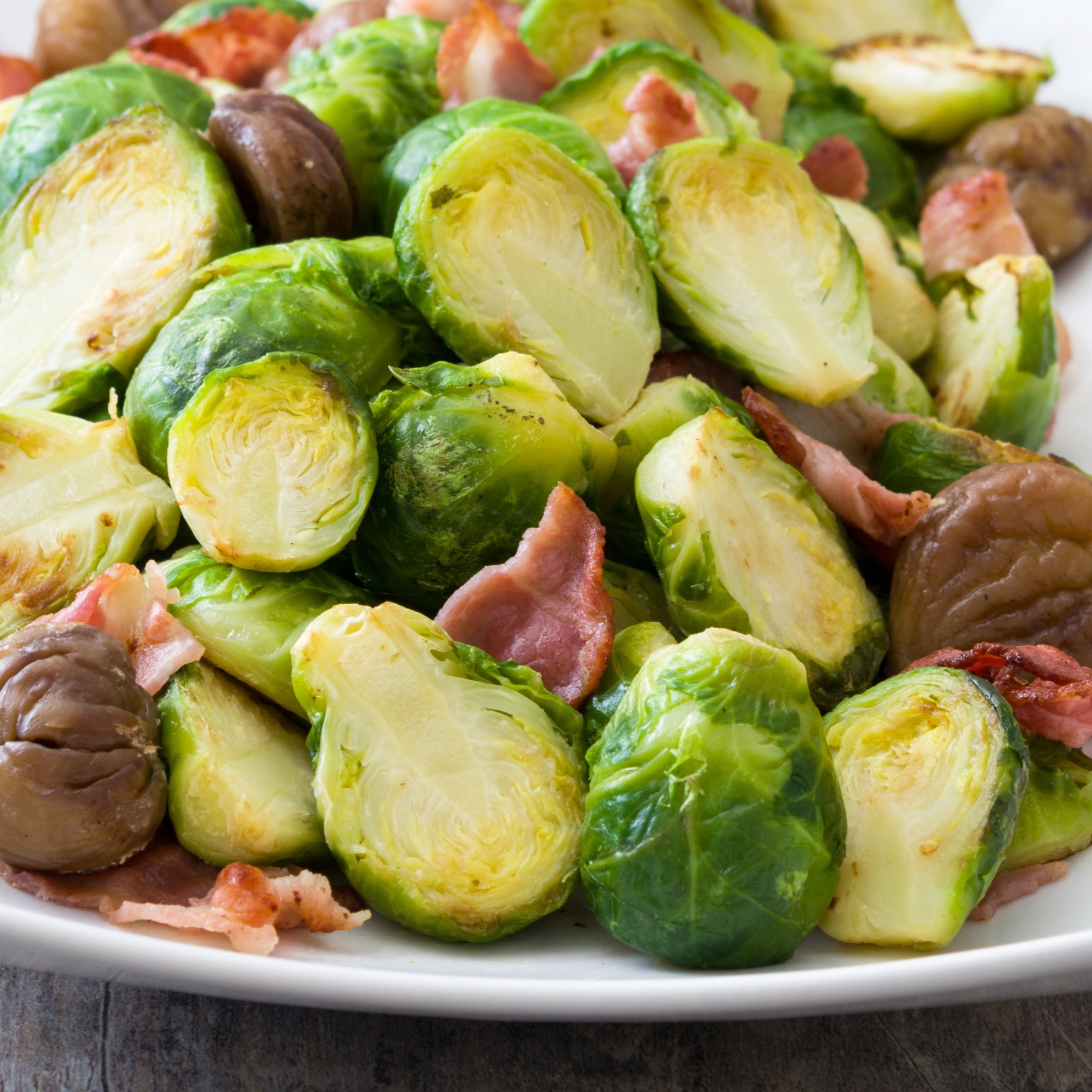 Crispy Air-Fryer Essington Brussels Sprouts & Chestnuts